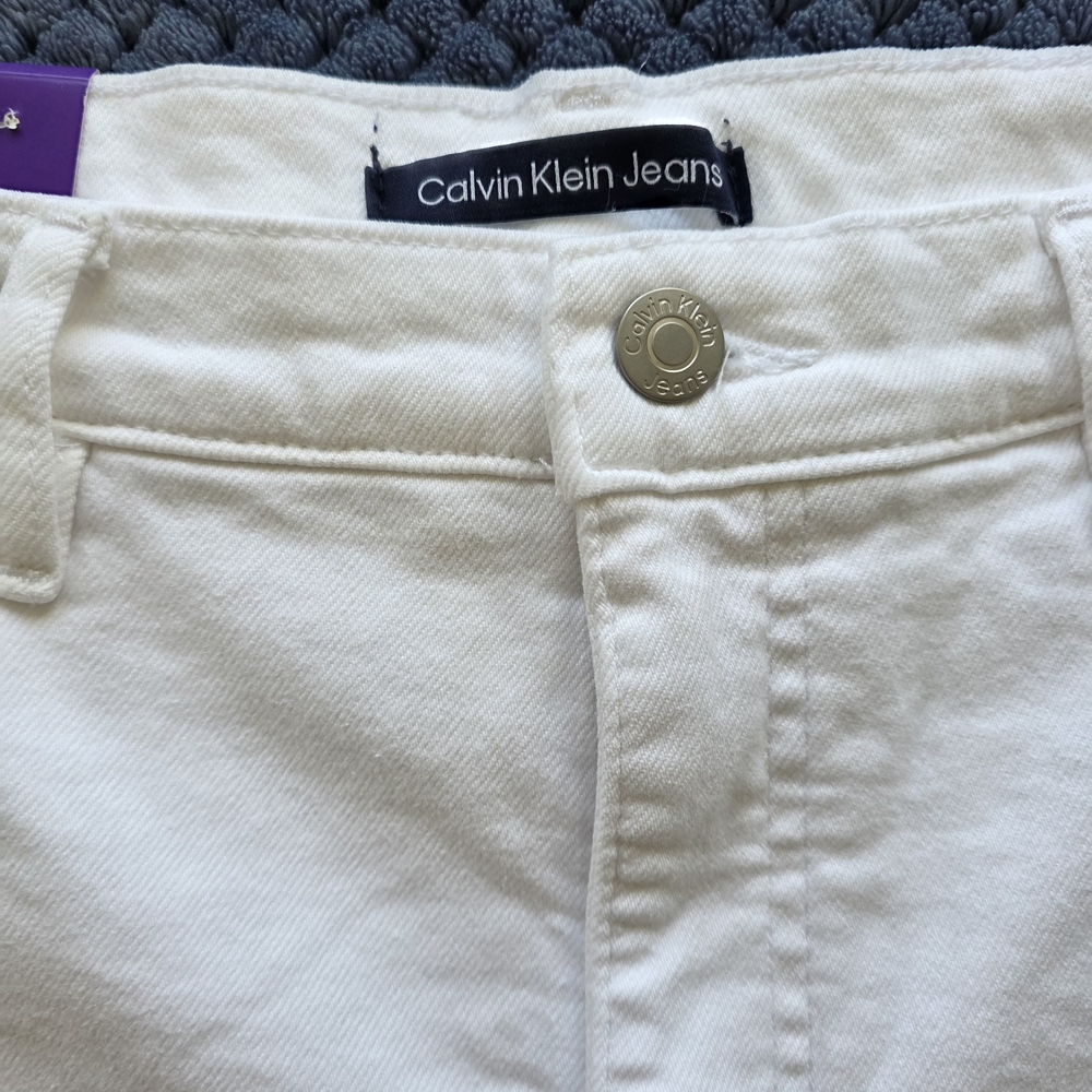 Calvin Klein White Jean Shorts Women - Picture 2 of 8